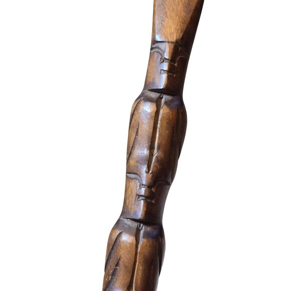 Large Wooden Fork And Spoon Tiki Wall Decor Handcarved Decorative Kitchen Art - Picture 8 of 16